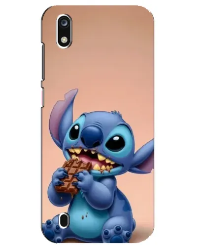 Чехол для ZTE Blade A7 (2019) с картинкой «Стич ест шоколад»