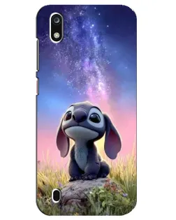Чехол для ZTE Blade A7 (2019) с картинкой «Стич на рассвете»
