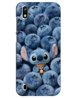 Чехол для ZTE Blade A7 (2019) с картинкой «Стич и голубика»