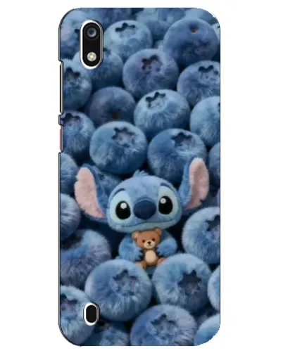 Чехол для ZTE Blade A7 (2019) с картинкой «Стич и голубика»