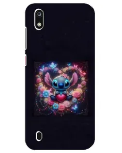 Чехол для ZTE Blade A7 (2019) с картинкой «Stitch в цветах»