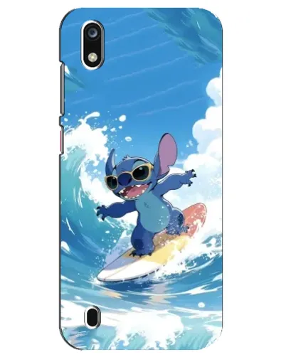 Чехол для ZTE Blade A7 (2019) с картинкой «Стич на волне»