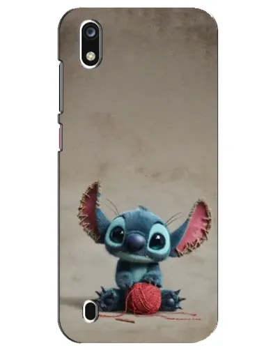 Чехол для ZTE Blade A7 (2019) с картинкой «Стич на коричневом фоне»