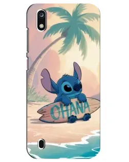 Чехол для ZTE Blade A7 (2019) с картинкой «Стич на серфе»