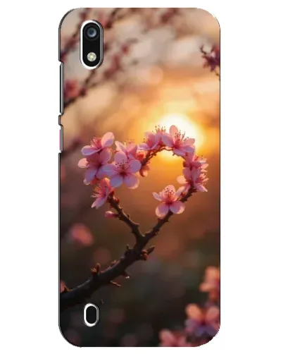 Чехол для ZTE Blade A7 (2019) с картинкой «Розовый цвет сердце на фоне заката» Чехол для ZTE Blade A7 (2019) с картинкой «Розовый цвет сердце на фоне заката»