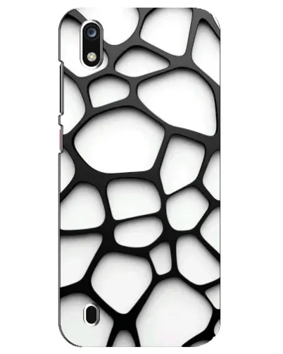 Чехол для ZTE Blade A7 (2019) с картинкой «Белая объемная сетка»