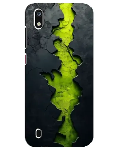 Чехол для ZTE Blade A7 (2019) с картинкой «Салатовый разлом скалы»