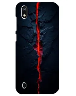 Чехол для ZTE Blade A7 (2019) с картинкой «Kрасная лавовая трещина»