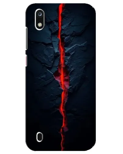 Чехол для ZTE Blade A7 (2019) с картинкой «Kрасная лавовая трещина»