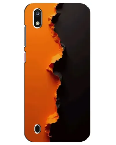 Чехол для ZTE Blade A7 (2019) с картинкой «Оранжевый разлом»