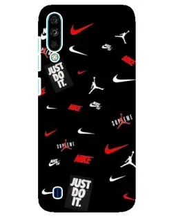Чехол для ZTE Blade A7 (2020) с картинкой «Nike Mix Pattern»