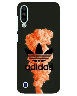 Чехол для ZTE Blade A7 (2020) с картинкой «Оранжевый дым Adidas»