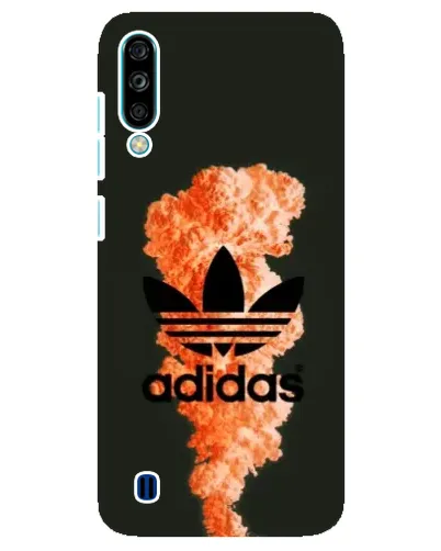 Чехол для ZTE Blade A7 (2020) с картинкой «Оранжевый дым Adidas»
