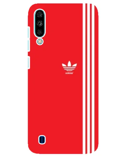 Чехол для ZTE Blade A7 (2020) с картинкой «Красный минимализм Adidas»
