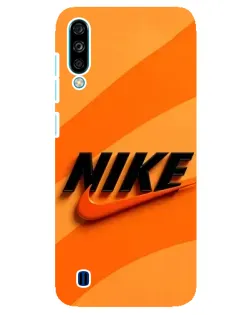 Чехол для ZTE Blade A7 (2020) с картинкой «Оранжевый драйв Nike»