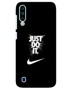 Чехол для ZTE Blade A7 (2020) с картинкой «Текстовый принт Nike»