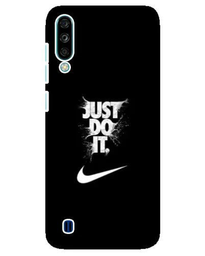 Чехол для ZTE Blade A7 (2020) с картинкой «Текстовый принт Nike»