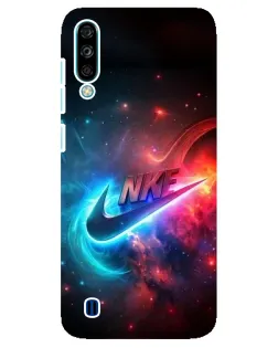 Чехол для ZTE Blade A7 (2020) с картинкой «Огненный логотип Nike»