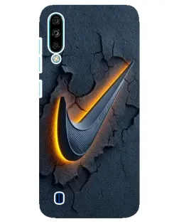Чехол для ZTE Blade A7 (2020) с картинкой «Объемный логотип Найк»