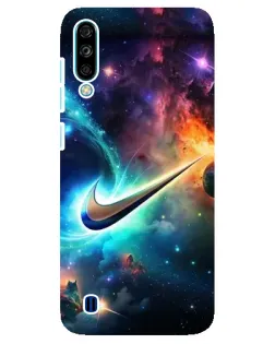 Чехол для ZTE Blade A7 (2020) с картинкой «Космический Nike Swoosh»