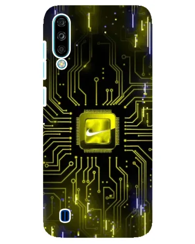 Чехол для ZTE Blade A7 (2020) с картинкой «Nike — золотая искра»