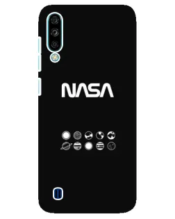 Чехол для ZTE Blade A7 (2020) с картинкой «NASA — технический принт»
