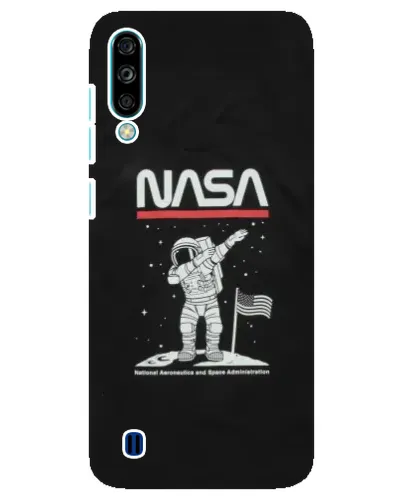 Чехол для ZTE Blade A7 (2020) с картинкой «NASA — шагаем по Луне»
