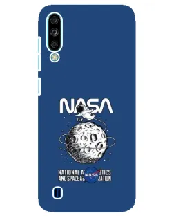 Чехол для ZTE Blade A7 (2020) с картинкой «NASA — лунная миссия»