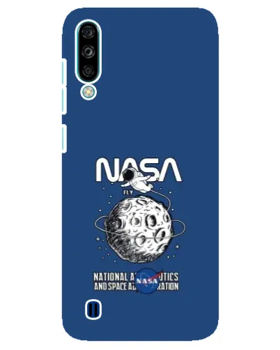 Чехол для ZTE Blade A7 (2020) с картинкой «NASA — лунная миссия»