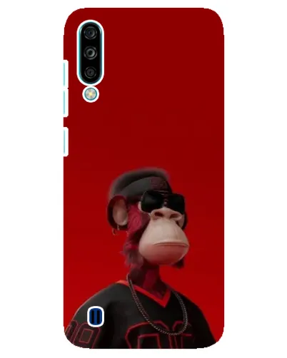 Чехол для ZTE Blade A7 (2020) с картинкой «Bored Ape в красном»