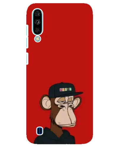 Чехол для ZTE Blade A7 (2020) с картинкой «Bored Ape — красный фон»