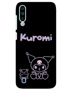 Чехол для ZTE Blade A7 (2020) с картинкой «Kuromi — черный минимализм»