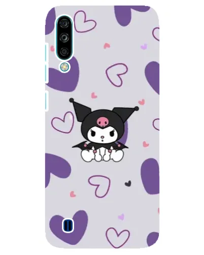 Чехол для ZTE Blade A7 (2020) с картинкой «Kuromi и лавандовые сердца»