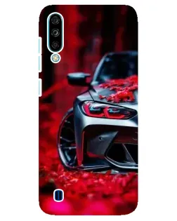 Чехол для ZTE Blade A7 (2020) с картинкой «Спортивная BMW и цветы»