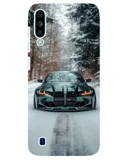 Чехол для ZTE Blade A7 (2020) с картинкой «BMW в зимнем лесу»