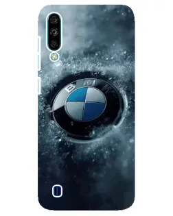 Чехол для ZTE Blade A7 (2020) с картинкой «Логотип BMW — лед»