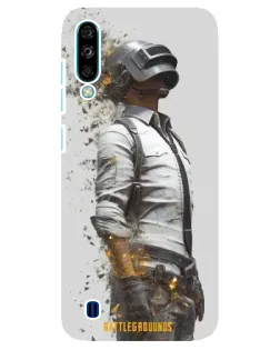 Чехол для ZTE Blade A7 (2020) с картинкой «PUBG — боец в пыли»