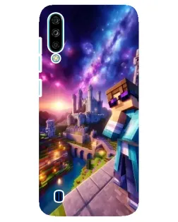 Чехол для ZTE Blade A7 (2020) с картинкой «Стив и космос» Чехол для ZTE Blade A7 (2020) с картинкой «Стив и космос»