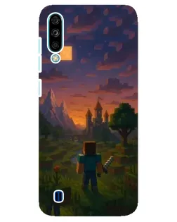 Чехол для ZTE Blade A7 (2020) с картинкой «Стив у башни»