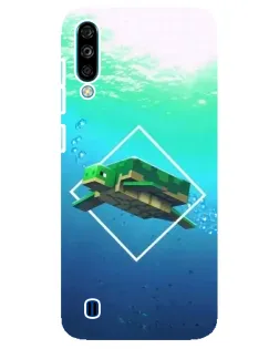 Чохол для ZTE Blade A7 (2020) з картинкою «Черепаха Minecraft»