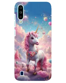 Чехол для ZTE Blade A7 (2020) с картинкой «Единорог среди облаков»