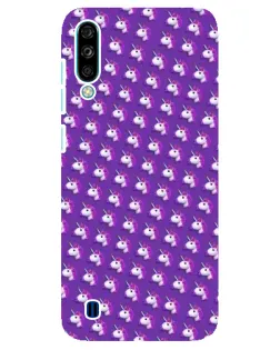 Чехол для ZTE Blade A7 (2020) с картинкой «Единороги на фиолетовом»
