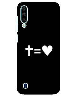 Чехол для ZTE Blade A7 (2020) с картинкой «Крест и Сердце»