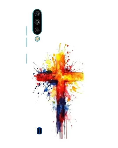 Чехол для ZTE Blade A7 (2020) с картинкой «Акварельный крест»