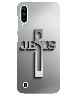 Чехол для ZTE Blade A7 (2020) с картинкой «Металлический крест Jesus»