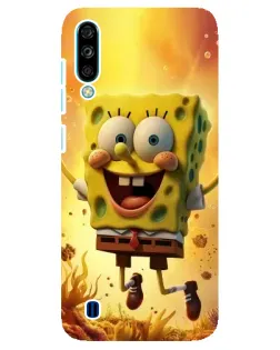 Чехол для ZTE Blade A7 (2020) с картинкой «Губка Боб прыгает»