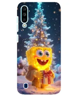 Чехол для ZTE Blade A7 (2020) с картинкой «Рождественский Спанч Боб»