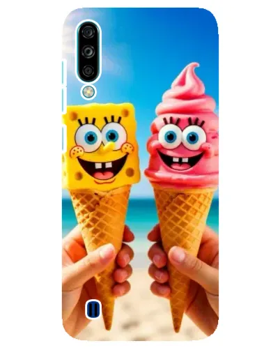 Чехол для ZTE Blade A7 (2020) с картинкой «Спанч Боб мороженое»