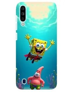 Чехол для ZTE Blade A7 (2020) с картинкой «Спанч Боб под водой»