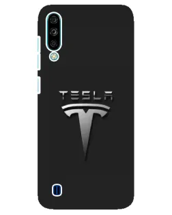 Чехол для ZTE Blade A7 (2020) с картинкой «Стальной логотип Tesla»